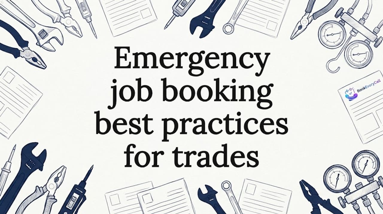 Trade tools sketched around title card